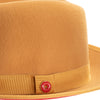 King (Canary Yellow) Center Creased Fedora Hat