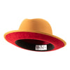 King (Canary Yellow) Center Creased Fedora Hat