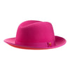 King (Hot Pink) - Center Creased Fedora