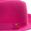 King (Hot Pink) - Center Creased Fedora