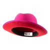 King (Hot Pink) - Center Creased Fedora