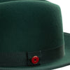 King (Mean Green) Center Creased Fedora Hat