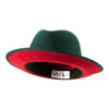 King (Mean Green) Center Creased Fedora Hat