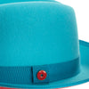 King (Ocean Blue) Center Creased Fedora Hat