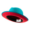 King (Ocean Blue) Center Creased Fedora Hat