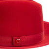 King (Rose Red) Center Creased Fedora Hat