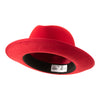 King (Rose Red) Center Creased Fedora Hat