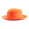 King (Tiger Orange) - Center Creased Fedora