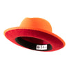 King (Tiger Orange) - Center Creased Fedora