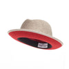 King (Mixed Beige) Center Creased Fedora Hat