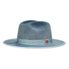 Queen (Swirl Blue) Pinched Crown Fedora Hat