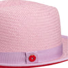 King (Passion Purple Straw) Fedora Hat