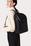 Black Leather Backpack