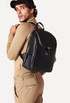 Black Leather Backpack