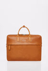 Tan Leather Briefcase 'Salerno'