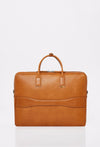 Tan Leather Briefcase 'Salerno'