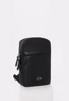 Black Leather Sling Bag 'Salerno'