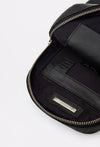 Black Leather Sling Bag 'Salerno'