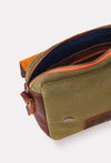 Olive Canvas Crossbody Bag “Otto”