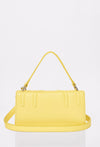 Yellow Leather Crossbody Flap Bag 'Hilda'