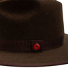 Queen (Cocoa Brown) Pinched Crown Fedora Hat