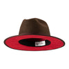 Queen (Cocoa Brown) Pinched Crown Fedora Hat