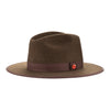 Queen (Cocoa Brown) Pinched Crown Fedora Hat