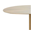 Side Table in Gold and Marble Stone