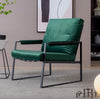 Modern Relax Single Arms Chair With Velvet Cushion