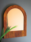 Mango Wood Tambour Framed Mirror