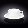 White 7 Oz | 220 Ml Tea Cup & Saucer