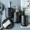 Ceramic imitation marble Bathroom Accessory Set