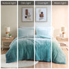 Brielle Ombre Shaggy Long Fur Comforter Mini Set