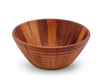 Bee Hive Style Wooden Acacia Salad Bowl Large by Arthur Court Designs