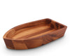 Boat Shape Acacia Wood Salad Bowl Large by Arthur Court Designs