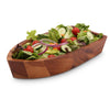 Boat Shape Acacia Wood Salad Bowl Large by Arthur Court Designs