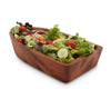 Boat Shape Acacia Wood Salad Bowl Large by Arthur Court Designs