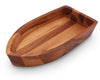 Boat Shape Acacia Wood Salad Bowl Large by Arthur Court Designs