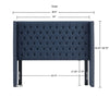 Amelia Upholstery Navy Headboard by Madison Park