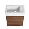 Bathroom Vanity With Single Sink,18 Inch For Small Bathroom,