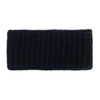 Black Ribbed Alpaca Ear Warmer