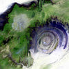 Buell Richat Structure Satellite Image Wall Decal (3 Sizes Available)