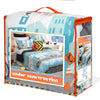 Comforter 3 Piece Set Microfiber Double/Queen Under Construction