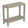 Console Sofa Table Dark Taupe 1 Shelf