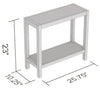 Console Sofa Table Dark Taupe 1 Shelf