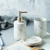 Ceramic imitation marble Bathroom Accessory Set