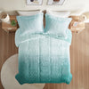 Brielle Ombre Shaggy Long Fur Comforter Mini Set