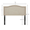 Nadine Upholstery Natural Headboard by Madison Park