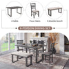 6-Pieces Solid Wood Dining Room Set