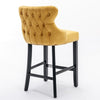 Yellow Velvet Barstool